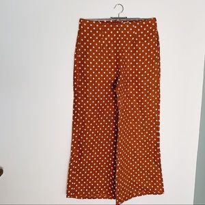 Faithfull the Brand polka dot high rise crop pants